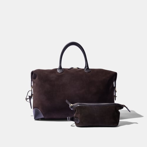 Baron Travel Bundle - Brown Suede